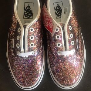 Vans chunky glitter true white